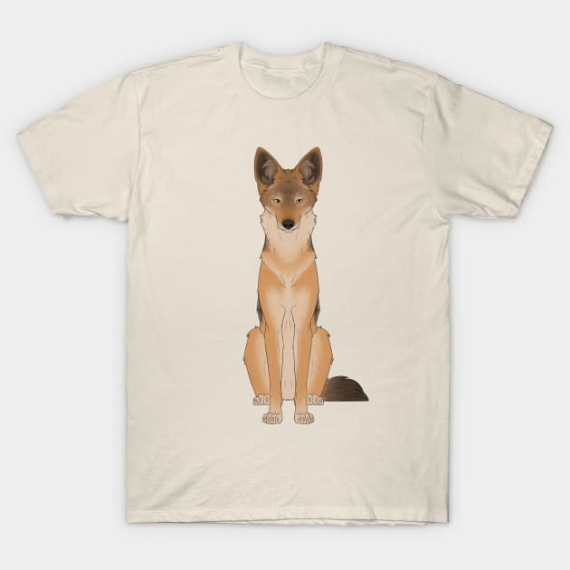 Black-Backed Jackal T-Shirt by ZTheCrazed